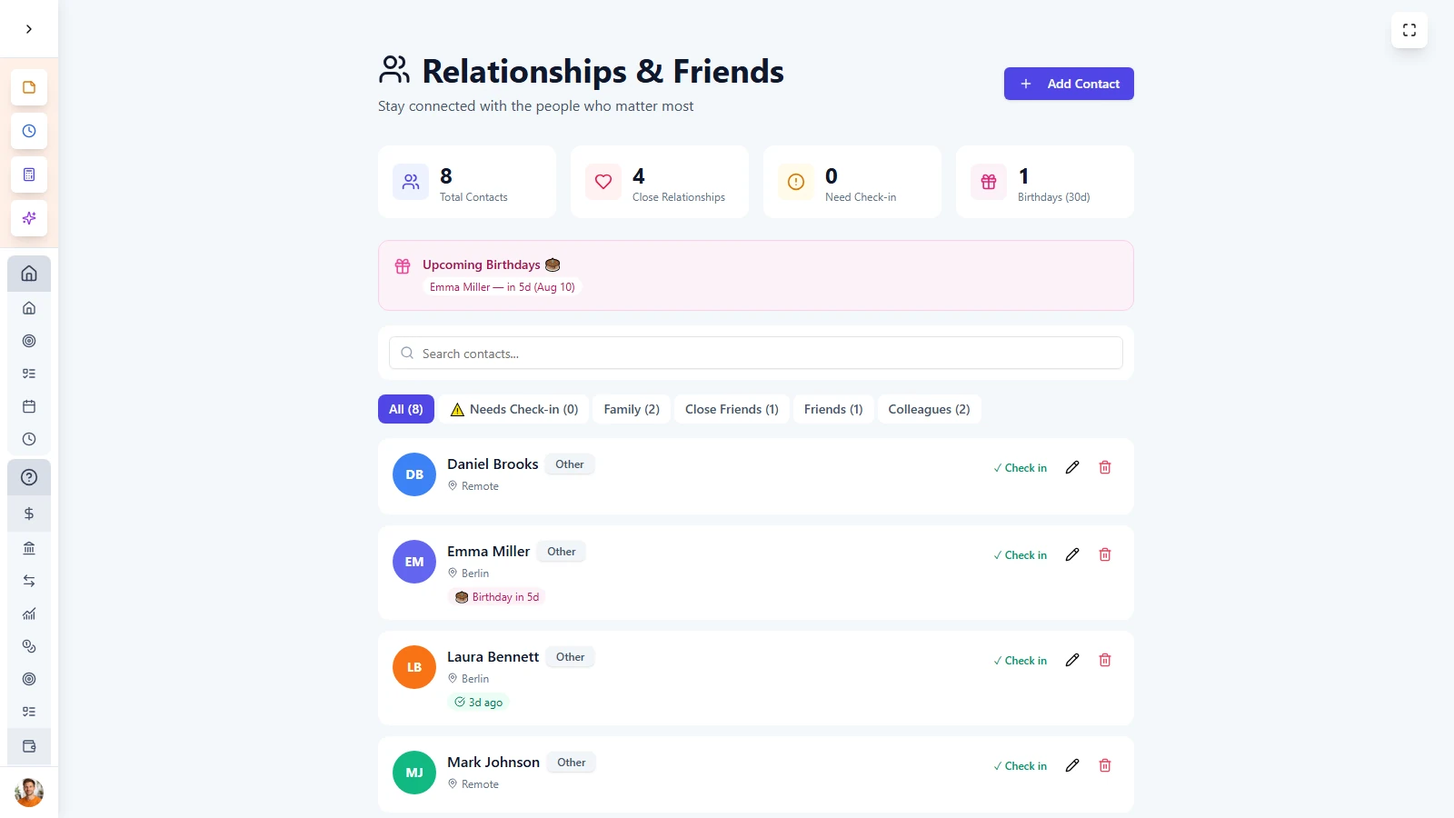 LifeDesk Relationship Manager for Staying Connected